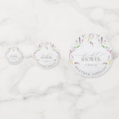 Elegante Wildblume Wasserfarbenes Brautparty Konfetti (Vorderseiten)