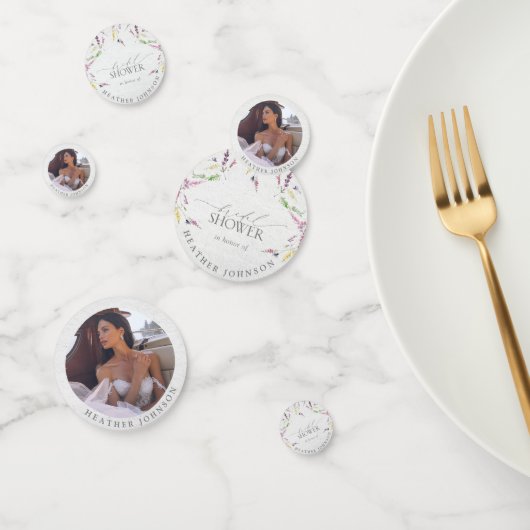 Elegante Wildblume Wasserfarbenes Brautparty Konfetti (Gruppe)