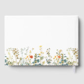 Elegante Wildblume Wedding Guest Book Gästebuch (Rückseite)