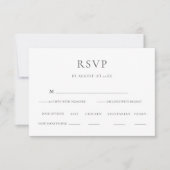Elegante Wildblume Wedding RSVP Karte (Vorderseite)