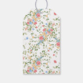 Elegante Wildblume Wedding Vielen Dank Geschenkanhänger (Rückseite)