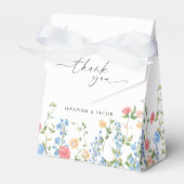 Elegante Wildblume Wedding Vielen Dank Geschenkschachtel (Vorderseite)