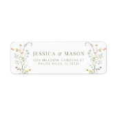 Elegante Wildblume Wiese Blume Rücksendeadresse (Vorne)