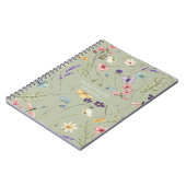 Elegante Wildblume Wildblumen Blumen Custom Notizblock (Linke Seite)