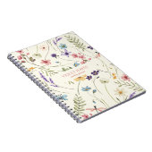 Elegante Wildblume Wildblumen Blumen Custom Notizblock (Rechte Seite)