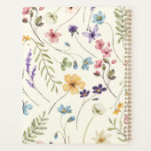 Elegante Wildblume Wildblumen Blumen Custom Planer (Rückseite)