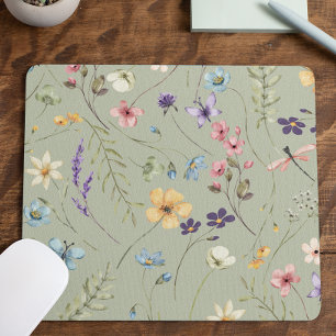Elegante Wildblume Wildblumen Blumen Mousepad