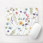 Elegante Wildblume Wildblumen Blumen Mousepad (Mit Mouse)