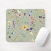 Elegante Wildblume Wildblumen Blumen Mousepad (Mit Mouse)