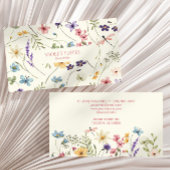 Elegante Wildblume Wilde Blume Maßgeschneidert Visitenkarte