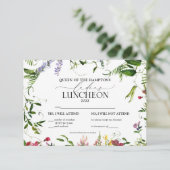 Elegante Wildblume Wohltätigkeit Mittagessen RSVP Karte (Stehend Vorderseite)