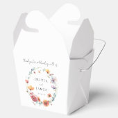 Elegante Wildblume Wreath Summer Wedding Geschenkschachtel (Geöffnet)