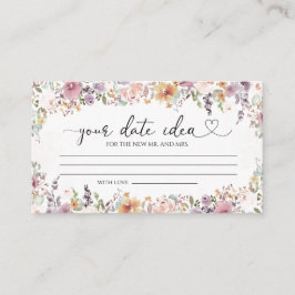 Elegante Wildblumen Abends Ideen Begleitkarte