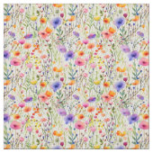 Elegante Wildblumen Aquarell Stoff (Muster)