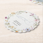 Elegante Wildblumen Baby in Bloom Untersetzer (angewinkelt)