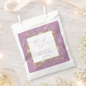 Elegante Wildblumen Babydusche Vielen Dank Geschenktütchen (Ausgeschnitten)
