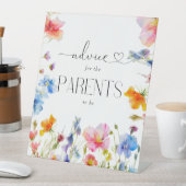 Elegante Wildblumen Beratung Unterzeichnung Sockelschild (In Situ)