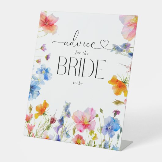 Elegante Wildblumen Beratung Unterzeichnung Sockelschild (Vorderseite)