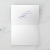 Elegante Wildblumen-Blumen gefaltete Dankeskarten Dankeskarte (Innenseite)