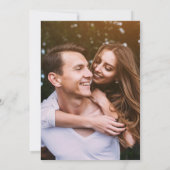 Elegante Wildblumen Blumenhochzeit Foto Save The Date (Rückseite)