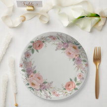 Elegante Wildblumen Blumenmuster Sommerhochzeit