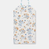 Elegante Wildblumen Boho Baby Shower Danke Geschenkanhänger (Rückseite)