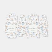 Elegante Wildblumen Boho Baby Shower Geschenkschachtel (Ungefaltet)