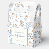 Elegante Wildblumen Boho Baby Shower Geschenkschachtel (Geöffnet)