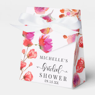 Elegante Wildblumen Boho Brautparty Geschenkschachtel