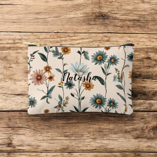 Elegante Wildblumen-Boho-Tasche für den Frühling Zubehörtasche