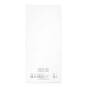 Elegante Wildblumen Botanisches Geschäft Werbekarte (Hinten)