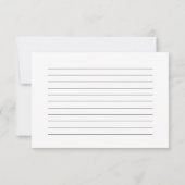 Elegante Wildblumen Brautparty-Rezept-Karte Einladung (Rückseite)