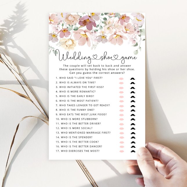 Elegante Wildblumen Das Hochzeitsschuhspiel (Von Creator hochgeladen)