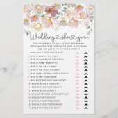 Elegante Wildblumen Das Hochzeitsschuhspiel (Vorderseite)