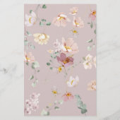 Elegante Wildblumen Das Hochzeitsschuhspiel (Rückseite)