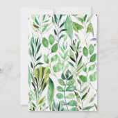 Elegante Wildblumen | Frühjahr Sommer-Brautparty Einladung (Rückseite)