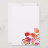 Elegante Wildblumen | Frühlingssommer Vielen Dank Dankeskarte (Rückseite)