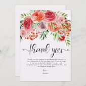 Elegante Wildblumen | Frühlingssommer Vielen Dank Dankeskarte (Vorne/Hinten)