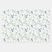 Elegante Wildblumen Geschenkpapier Set (Vorderseite 2)