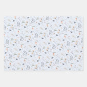 Elegante Wildblumen Geschenkpapier Set (Vorderseite 2)
