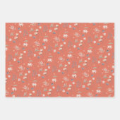 Elegante Wildblumen Geschenkpapier Set (Vorderseite 2)