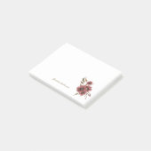 Elegante Wildblumen Herbst Braun Wasserfarbe Post-it Klebezettel (angewinkelt)