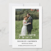 Elegante Wildblumen Hochzeit "Save the Date" Einladung (Vorderseite)