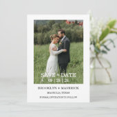 Elegante Wildblumen Hochzeit "Save the Date" Einladung (Stehend Vorderseite)