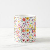 Elegante Wildblumen-Kaffeetasse | Florale Botanik Kaffeetasse (Mittel)