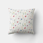 Elegante Wildblumen Kissen (Rückseite)