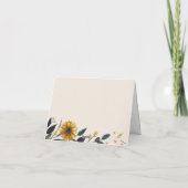 Elegante Wildblumen meine Mutter im Jura Beige Hoc Karte (Rückseite)