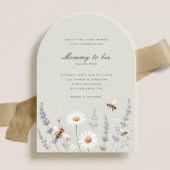 Elegante Wildblumen Mommy to Bee Baby Shower Einladung