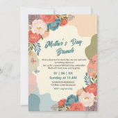 Elegante Wildblumen-Muttertags-Brunch-Einladung  Einladung (Vorderseite)