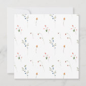 Elegante Wildblumen Muttertagsbrunch Einladung (Rückseite)